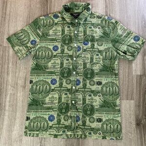 MENS “ 100 dollar bill “ Forever 21 shirt